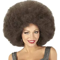 Finidi Top Quality KAFFEEBRAUNE RIESEN AFRO PERÜCKE in Polybag
