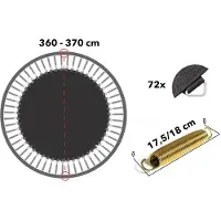 Magic Circle Pro Trampolin Sprungtuch 360 - 366 cm