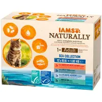 IAMS Naturally Adult Meereskollektion Nassfutter Katze (12x85g)