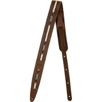 Fender Paramount Acoustic Leather Strap Gitarrengurt Brown