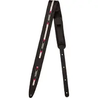 Fender Paramount Acoustic Leather Strap Ledergurte für Gitarren Black