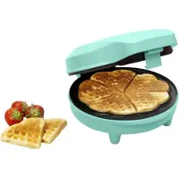 Bestron Waffeleisen "ASW217", 700 W, für klassische Herzwaffeln, mit Antihaftbeschichtung, Retro Design