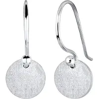 Elli Ohrringe Kreis Geo Rund Trend Minimal Matt 925 Silber Elli Silber