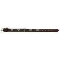 Hunter Halsband Softie Stone 45 nickel, 32-39 cm braun/Nappa schwarz