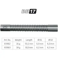 Bull's BE-17 Soft Dart Barrel, 18 Gr. / Inhalt 1 Stück