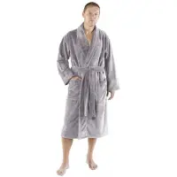 De Witte Lietaer Bademantel Gentle Silver Herren-L