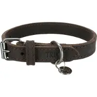 Trixie Rustic Oiled Leather 30 Mm Collar Braun 48-56 cm
