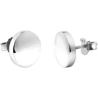 Nenalina Ohrringe Basic Geo Brushed Ohrstecker 925 Sterling Silber Nenalina Silber