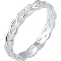 Elli Ring Knoten Twisted Trend Blogger Unendlich 925 Silber Elli Silber