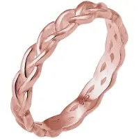Elli Ring Knoten Twisted Trend Blogger Unendlich 925 Silber Elli Rosegold