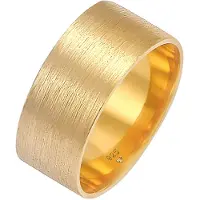 Elli Ring Bandring Breit Matt Gebürstet Basic 925 Silber Elli Gold