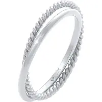 Elli Ring Wickelring Klassik Fein Gedreht 925 Silber Elli Silber