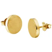 Nenalina Ohrringe Basic Geo Brushed Ohrstecker 925 Sterling Silber Nenalina Gold
