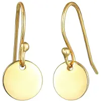 Elli Ohrringe Hänger Plättchen Geo Minimal Look 925 Silber Elli Gold