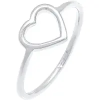 Elli Ring Herz Cut Out Design Filigran 925 Sterling Silber Elli Silber