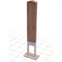 ChargeXpert Azobé Montagesäule für Wallbox-