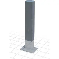 ChargeXpert Kunststoff Montagesäule für Wallbox-
