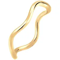 Elli Ring Wellen Minimal Geo 925 Sterling Silber Elli Gold