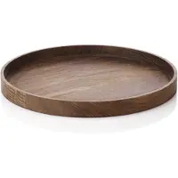 Applicata - Luna tray Serviertablett, ∅ 28 cm, Eiche geräuchert