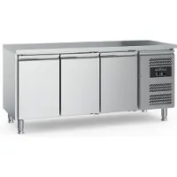 Ecofrost Gastro Edelstahl Kühltisch Kühltheke 3 Türen 1795x600x850mm 339l +2/+8°C