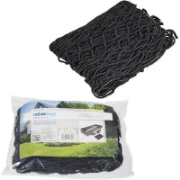 Relaxdays 2 x Anhängernetz 2x3m dehnbar Schwarz
