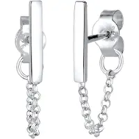 Elli Ohrringe Kette Trend Geo Basic 925 Sterling Silber Elli Silber