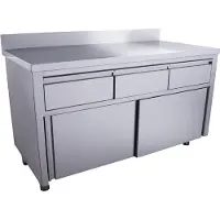 Saro Schiebetürenschrank mit 3 Schubladen und Aufkantung, 1400X700mm