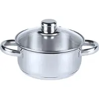 Aro Fleischtopf niedrig mit Deckel, Edelstahl, Ø 16 cm, 1.5 L, Induktion