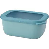 Mepal Frischhaltedose cirqula rechteckig, 1500 ml, Auslaufsichere Multischüssel mit Deckel, Farbe: grün, Nordic green