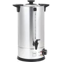 Metro Professional Wasserkocher / Glühweinspender GWB1010, Edelstahl, 10 L, 1300 W, 65 Tassen, mit Wasserstandsanzeige, silber