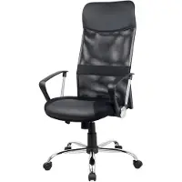 Sigma Bürostuhl EC13, Kunststoff/Chrom, verstellbare Sitzhöhe, schwarz