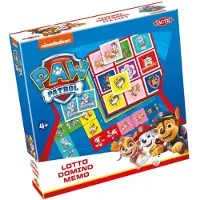Tactic PAW Patrol 3-in-1 : Memo, Lotto, Domino, Kartenspiel, Matching, 4 Jahr(e)