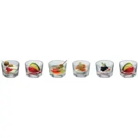 Rona TABLE PASSION boite 6 mise en bouche droite 11 cl Transparent Rond Cristallin