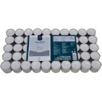 Metro Professional Teelichter, Paraffin, Ø 3.9 x 2.2 cm, Leuchtdauer von 8 Stunden, weiß, 100 Stück