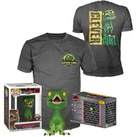 Funko POP! Jurassic Park Und Kurzarm-t-shirt Schlauer Raptor 9 Cm Mehrfarbig XL Kinder Mehrfarbig XL