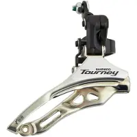 Shimano Tourney FD-TY300 Umwerfer Schelle Hoch 3x6-/7-fach Down Pull schwarz/silber 34,9mm 2022 Umwerfer