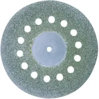 Proxxon 28846 Diamantierte Trennscheibe (Ø 38 mm) mit Kühllöchern , + 1 Träger