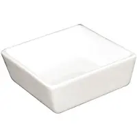 Olympia Whiteware quadratische Amuseschälchen 8,5cm (12 Stück)