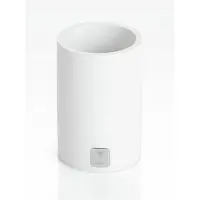 JOOP! JOOP Behälter Bathline weiss rund H 11 cm, Ø 7 cm - weiß