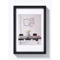 Walther design Steel Style Kunststoff Bilderrahmen 13x18 cm Schwarz
