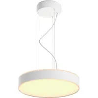 Philips White ambience Enrave Pendelleuchte weiß + Dimmschalter, Intelligente Hängeleuchte, Bluetooth/Zigbee, Weiß, LED, Metall, Nicht austauschbare(s) Leuchtmittel