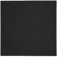 Fiesta Servietten für Abendessen Recycelbar 3-lagig Format 1/4 400mm Schwarz 1000er Pack - -.