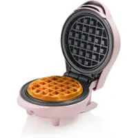 Bestron Waffeleisen "AMW500 Mini", 550 W, für klassische Waffeln, kleiner Waffelmaker mit Antihaftbeschichtung