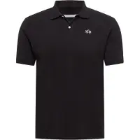 La Martina Schwarzes Kurzärmeliges Poloshirt Für Herren