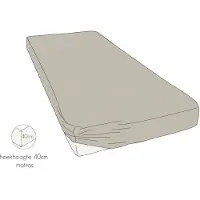 Kayori Spannbettlaken Shizu Sand (Jersey)-Lits-Jumeaux XL (180/200 x 200/210/220 cm)
