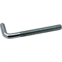 Gebuvolco Winkelhaken mit metrischem Gewinde - Stahl verzinkt-blau - 4x40 mm
