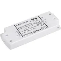 Self Electronics SLT15-12VF-2S LED-transformator, LED-drivere Konstant spænding 15 W 1.25 A 12 V/DC Kan monteres på brændbare overflader, Kan ikke lysdæmpes!,