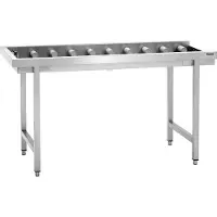 Bartscher Ablauftisch KTS5000, 1600x645 mm, für Korbtransportspülmaschine, Sensorstopp