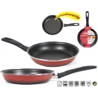 Gerimport Sfumatto Rosso - Pfanne Ø30cm aus emailliertem Rotstahl