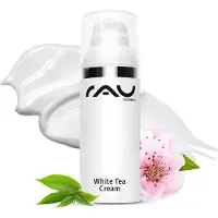 RAU Cosmetics White Tea Cream - Antifaltencreme mit Weißem Tee, Aloe Vera, Shea Butter & Panthenol 50 ml Creme